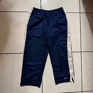 Nike Dark Blue Joggers with White Stripes